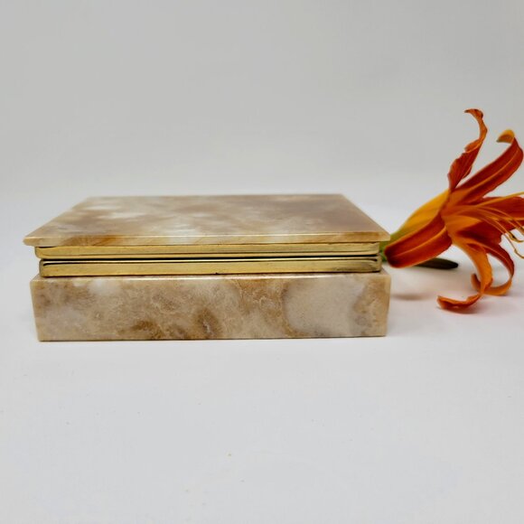 Vintage MCM Onyx Jewellery Box - Picture 2 of 9